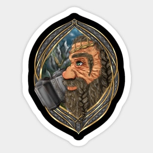 Dwarven Hammer Sticker